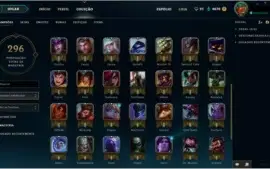 Conta LOL - 34 Skins, Ouro, 68 Campeões, 4670EA, Level 45