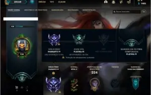 Conta diamante 4 com 69 champs e 27 skins