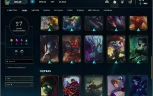 Conta diamante 4 com 69 champs e 27 skins