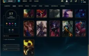 Conta diamante 4 com 69 champs e 27 skins
