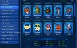 Conta Digimon Master Online  AOX
