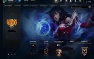 Conta de League of leg. : 55 campeões, 15 skins, 6k de EA