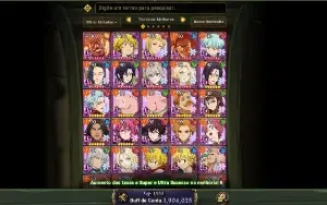 Conta Seven Deadly Sins: Grand Cross 7Ds