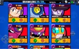 Conta Brawl Star com 39 Brawlers e 20 k Trofeus