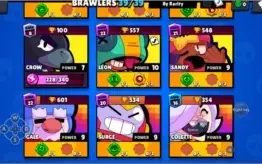 Conta Brawl Star com 39 Brawlers e 20 k Trofeus