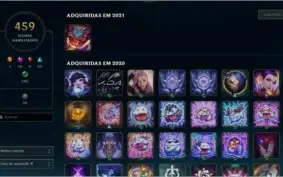 CONTA LEAGUE OF LEGENDS +450 SKINS CHALLENGER 2017