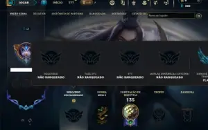 Conta Unranked com 36 Champs e 16 Skins