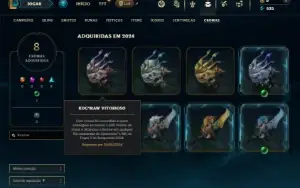 Conta Unranked com 36 Champs e 16 Skins