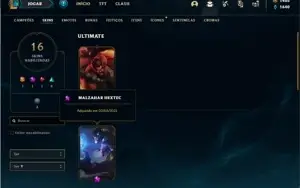 Conta Ferro 2 com 23 Champs e 16 Skins + 1400 RP