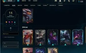 Conta Ferro 2 com 23 Champs e 16 Skins + 1400 RP