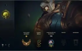 Conta Gold mmr alto skin rara