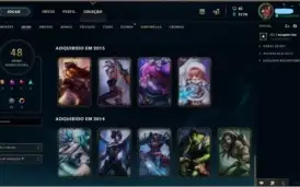 Conta League of Legends Platina 2 (solo) Diamante 5 (Flex)
