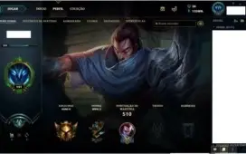 Conta League of Legends Gold 2,Todos os Campeões,93 skins