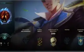 Conta Level 264/Com Kayle Juiza e 133 Skins e 141 Champs