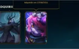 Conta Level 264/Com Kayle Juiza e 133 Skins e 141 Champs
