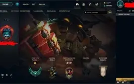 CONTA LEAGUE OF LEGENDS 12 ANOS - 282 SKINS - TODOS CAMPEÕES