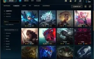 Conta ouro 4 com 130 champs e 328 skins +48 cromas