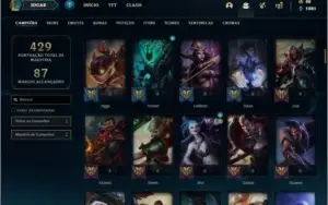 Conta ouro 4 com 130 champs e 328 skins +48 cromas