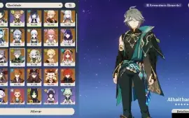 Conta END GAME~ AR 60~ 40 Tier 5 ~ 9 perso com Bis - Genshin