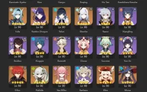 Conta END GAME~ AR 60~ 40 Tier 5 ~ 9 perso com Bis - Genshin