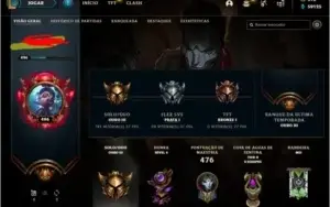 CONTA GOLD 127 skins, level 500 TODOS CHAMPS