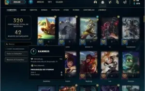 Conta ouro 4 com 121 skins e 125 champs (MAIN JG / TOP)