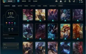 Conta ouro 4 com 121 skins e 125 champs (MAIN JG / TOP)
