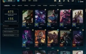 Conta ouro 2 com TODOS os champs e 131 Skins + 2 Prestigios