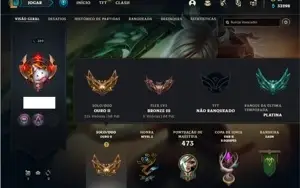 Conta ouro 2 com TODOS os champs e 131 Skins + 2 Prestigios