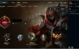 Conta de League of Legends Ouro V pdl 69