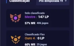 VENDO CONTA EX MESTRE 147 PONTOS