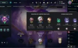 Conta >Mestre< Com 300+ Skins, 1Kk De Janna