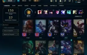 Mestre com 70 Champs e 26 Skins ( 125 PDL ) + RP
