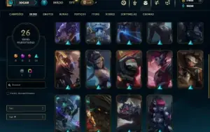 Mestre com 70 Champs e 26 Skins ( 125 PDL ) + RP