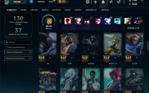 Mestre com 70 Champs e 26 Skins ( 125 PDL ) + RP