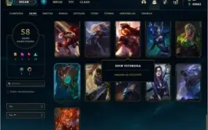Conta prata 1 com TODOS os champs e 58 skins