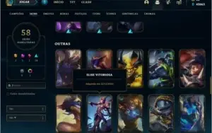 Conta prata 1 com TODOS os champs e 58 skins