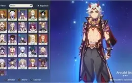 Conta AR-39 Venti,Itto,Qiqi,Childe,Jean + 2 armas 5 stars