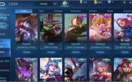 Conta Mobile Legends + de 60 Skins e 51 Heros