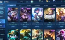 Conta Mobile Legends + de 60 Skins e 51 Heros