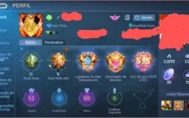 Conta Mobile Legends + de 60 Skins e 51 Heros