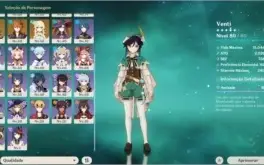 AR 56 Eula + Pinhos, Xiao + Jade, Zhongli, vários t5!!
