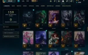 Mestre com 110 Champs e 11 Skins ( 187 PDL )
