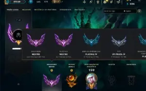 Mestre com 110 Champs e 11 Skins ( 187 PDL )
