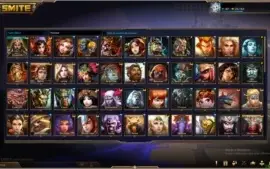 Conta de Smite de 1034 skins nivel 158 todos os deuses