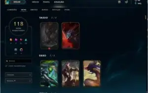 Conta de LOL Diamante S7