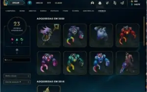 Conta LOL 250 skins - Todos Campeões