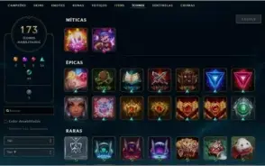 Conta LOL 250 skins - Todos Campeões