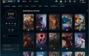 Conta LOL 250 skins - Todos Campeões