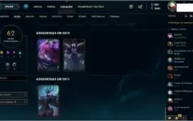 CONTA LEAGUE OF LEGENDES desde 2010